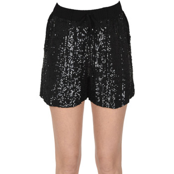 Abbigliamento Donna Shorts / Bermuda P.a.r.o.s.h. Shorts Glare con paillettes PNH00003024AE Nero