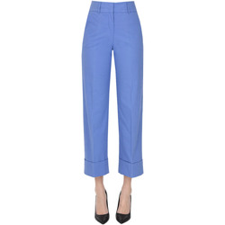 Abbigliamento Donna Chino Peserico Pantaloni chino in cotone PNP00003077AE Blu