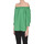 Abbigliamento Donna Camicie Caliban 1226 Blusa in cotone TPC00003062AE Verde