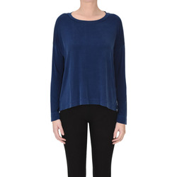 Abbigliamento Donna T-shirt & Polo Wool&co T-shirt in cupro maniche lunghe TPS00003057AE Blu
