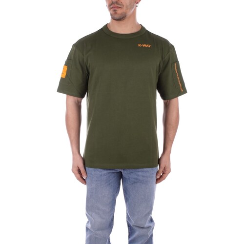 Abbigliamento Uomo T-shirt maniche corte K-Way K5127JW Verde