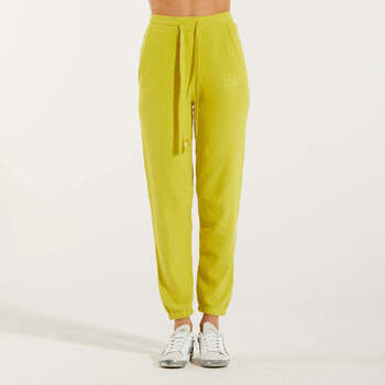 Abbigliamento Donna Pantaloni da tuta Elisabetta Franchi pantalone jogger in cotone lime LIME
