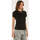 Abbigliamento Donna T-shirt maniche corte Elisabetta Franchi t-shirt con charms nera Nero