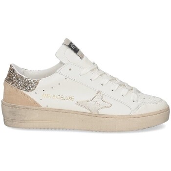 Scarpe Donna Sneakers Ama-brand 2764 Slam bianco glitter platino Bianco