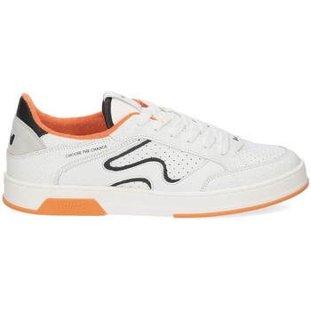 Scarpe Uomo Sneakers Womsh Kato KA005 white orange black Bianco