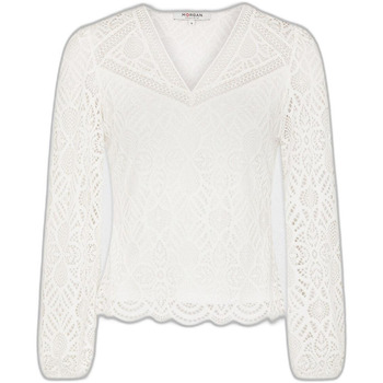 Abbigliamento Donna T-shirts a maniche lunghe Morgan 241-TOULI Bianco