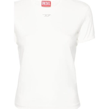 Abbigliamento Donna T-shirt maniche corte Diesel T UNCUTIE LONG N15 MAGLIETTA Bianco