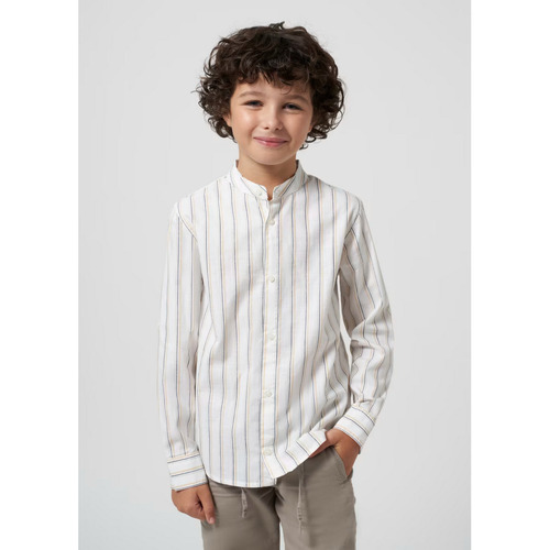 Abbigliamento Unisex bambino Camicie maniche lunghe Mayoral ATRMPN-44318 Bianco