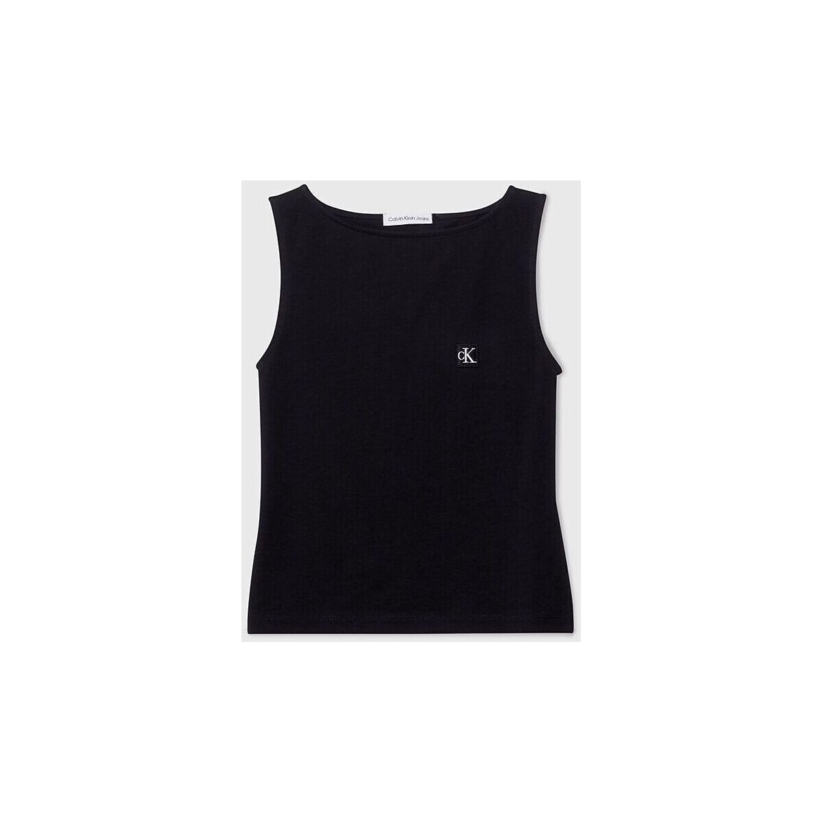Abbigliamento Bambina Top / T-shirt senza maniche Calvin Klein Jeans IG0IG02488 TANK TOP-BEH BLACK Nero