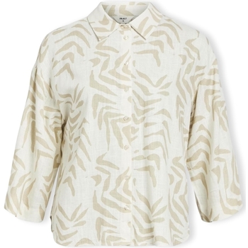 Abbigliamento Donna Top / Blusa Object Emira Shirt L/S - Sandshell/Natural Beige