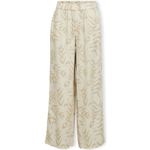 Abbigliamento Donna Pantaloni Object Emira Trousers - Sandshell/Natural Beige
