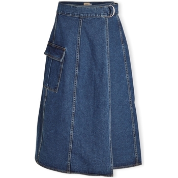 Abbigliamento Donna Gonne Vila Norma Skirt - Medium Blue Denim Marrone