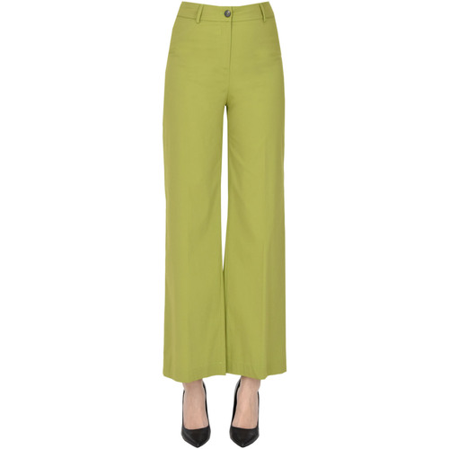 Abbigliamento Donna Pantaloni Via Masini 80 Pantaloni in cotone PNP00003095AE Verde