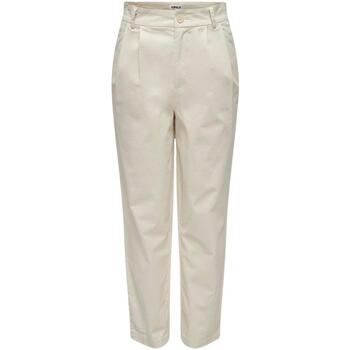 Abbigliamento Donna Pantaloni Only  Bianco