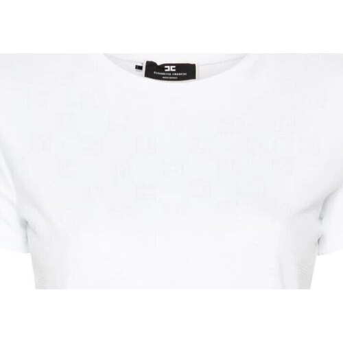 Abbigliamento Donna T-shirt maniche corte Elisabetta Franchi MAGLIA Bianco