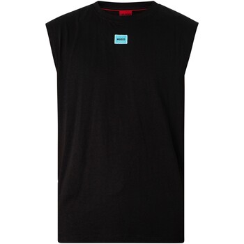 Abbigliamento Uomo T-shirt maniche corte BOSS Gilet con logo a scatola Dankto241 Nero