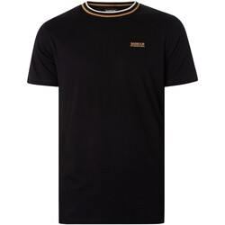Abbigliamento Uomo T-shirt maniche corte Barbour T-shirt con riga Buxton Nero