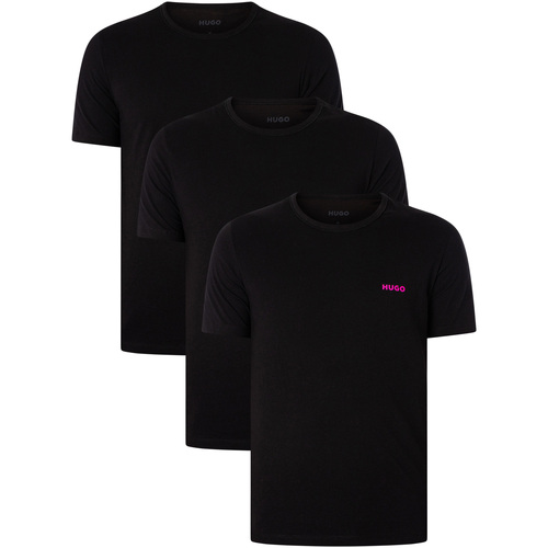 Abbigliamento Uomo Pigiami / camicie da notte BOSS T-Shirt a 3 pezzi per equipaggio Nero