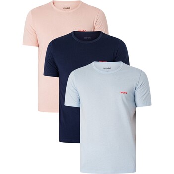 Abbigliamento Uomo Pigiami / camicie da notte BOSS T-Shirt a 3 pezzi per equipaggio Multicolore