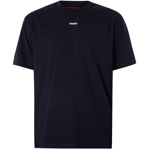 Abbigliamento Uomo T-shirt maniche corte BOSS T-shirt con logo Dapolino Blu