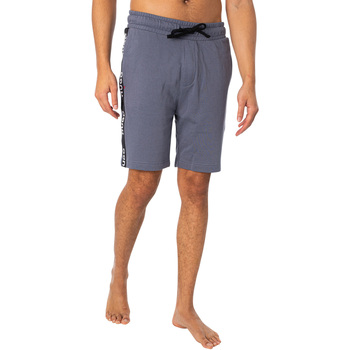 Abbigliamento Uomo Pigiami / camicie da notte BOSS Pantaloncini sportivi in felpa con logo lounge Blu