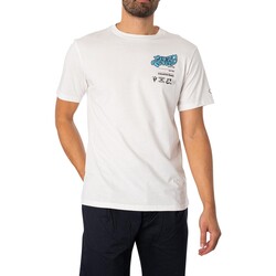 Abbigliamento Uomo T-shirt maniche corte Replay Maglietta Industrial Beats Bianco