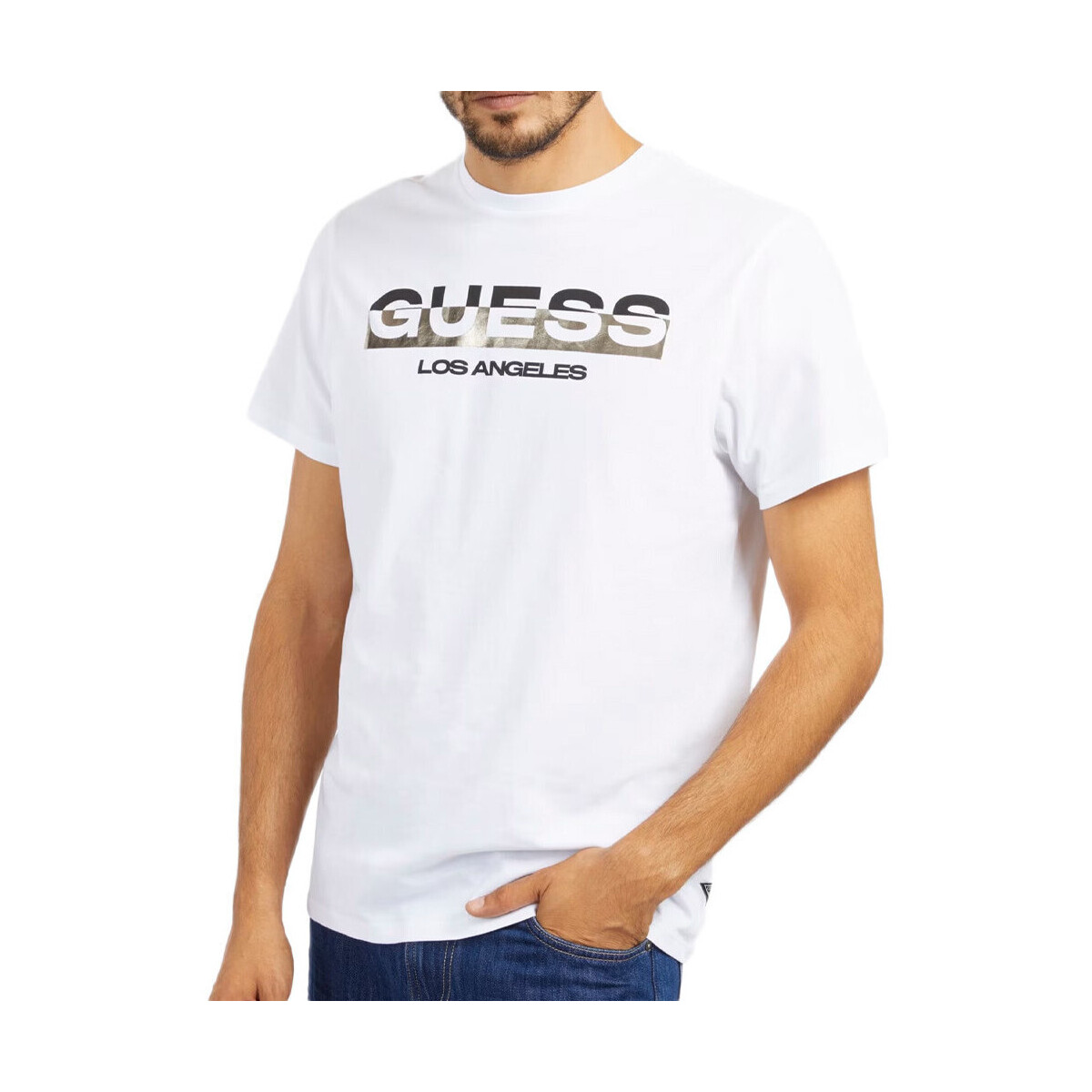 Abbigliamento Uomo T-shirt & Polo Guess G-M4RI60K9RM1 Bianco