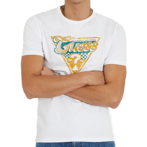 Abbigliamento Uomo T-shirt & Polo Guess G-M4RI06I3Z14 Bianco
