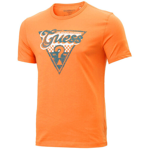 Abbigliamento Uomo T-shirt & Polo Guess G-M4RI06I3Z14 Arancio