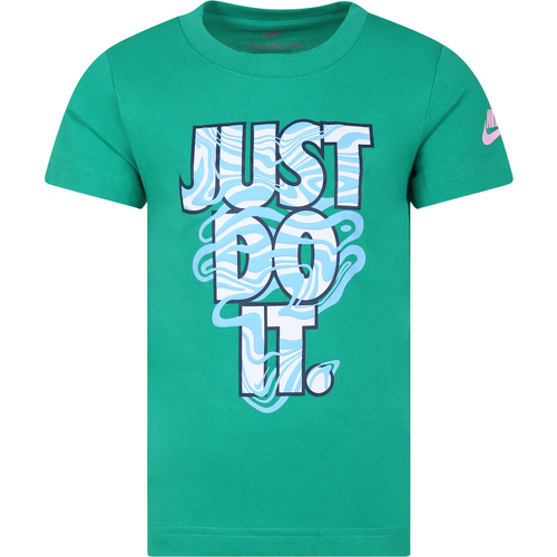 Abbigliamento Bambino T-shirt maniche corte Nike 86L819 E5D Verde