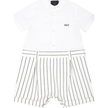 Abbigliamento Bambino Tuta jumpsuit / Salopette Fay FUA501 P0013 100BL Bianco
