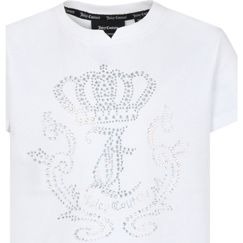 Abbigliamento Bambina T-shirt maniche corte Juicy Couture 24SMJCJBX6371 002 Bianco