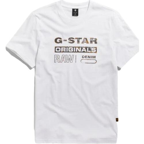 Abbigliamento Uomo T-shirt maniche corte G-Star Raw D24420 Bianco