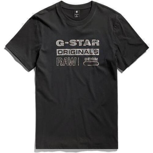 Abbigliamento Uomo T-shirt maniche corte G-Star Raw D24420 Nero