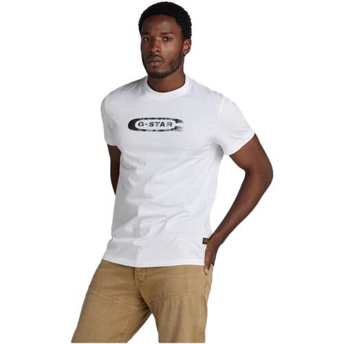 Abbigliamento Uomo T-shirt maniche corte G-Star Raw D24420 Bianco