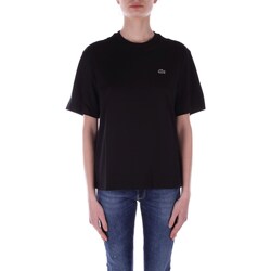 Abbigliamento Donna T-shirt maniche corte Lacoste TF7215 Nero