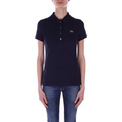Abbigliamento Donna T-shirt maniche corte Lacoste DF3443 Blu