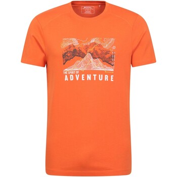 Abbigliamento Uomo T-shirts a maniche lunghe Mountain Warehouse Adventure Begins Arancio