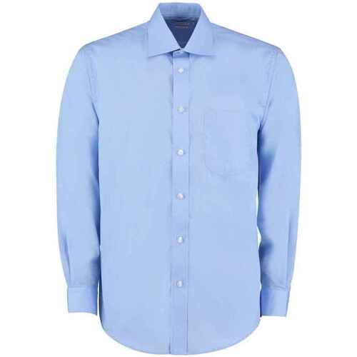 Abbigliamento Uomo Camicie maniche lunghe Kustom Kit K104 Blu