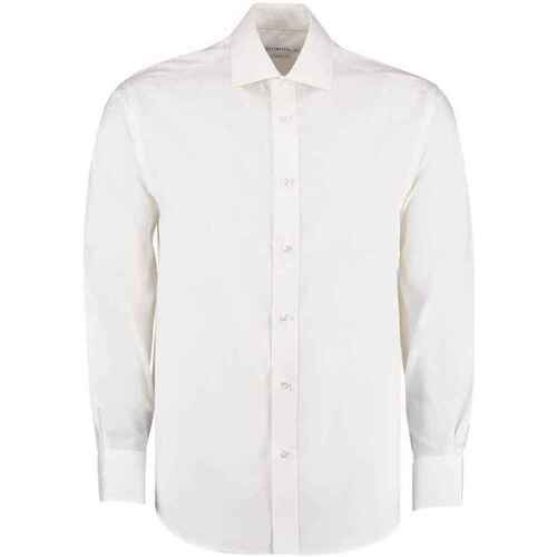 Abbigliamento Uomo Camicie maniche lunghe Kustom Kit Executive Bianco