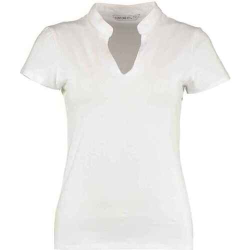 Abbigliamento Donna T-shirts a maniche lunghe Kustom Kit Corporate Bianco