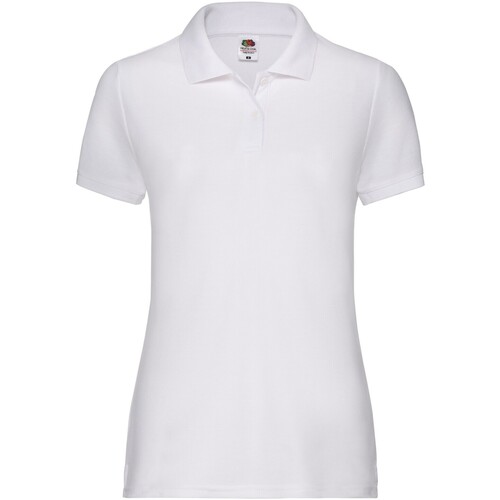 Abbigliamento Donna T-shirts a maniche lunghe Fruit Of The Loom SS86 Bianco