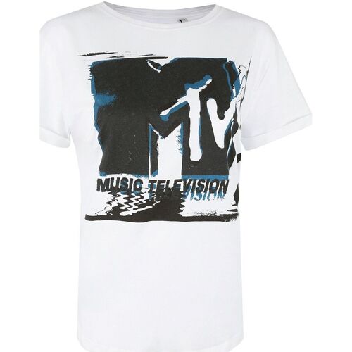 Abbigliamento Donna T-shirts a maniche lunghe Mtv TV2834 Bianco