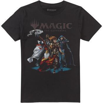 Abbigliamento Uomo T-shirts a maniche lunghe Magic The Gathering Supergroup Nero
