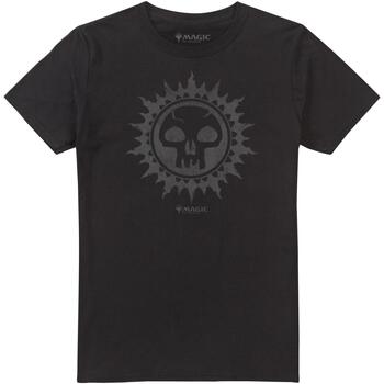 Abbigliamento Uomo T-shirts a maniche lunghe Magic The Gathering Black Mana Nero