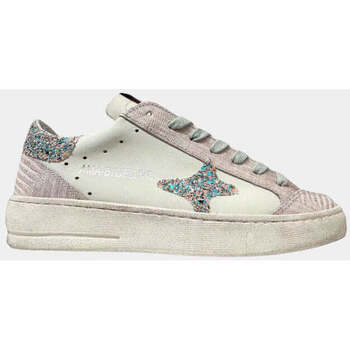 Scarpe Donna Sneakers Ama Brand SNEAKERS DONNA BIANCA E ROSA Bianco
