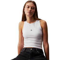 Abbigliamento Donna Top / T-shirt senza maniche Calvin Klein Jeans ARCHIVAL MILANO TOP Bianco