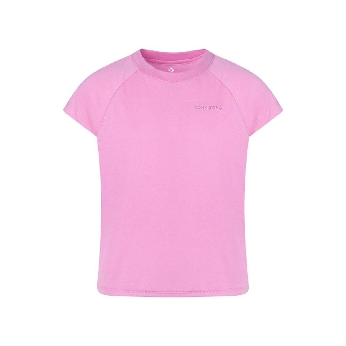 Abbigliamento Unisex bambino T-shirt maniche corte Converse T-Shirt Junior Raglan Low Knit Rosa