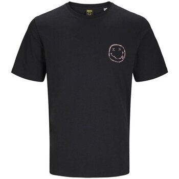 Abbigliamento Uomo T-shirt maniche corte Jack & Jones T-shirt Uomo Nirvana Nero