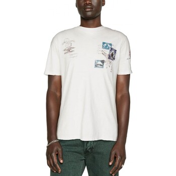 Image of T-shirt & Polo Replay T-Shirt Con Stampa Milky White